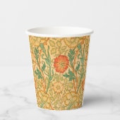 Rosa und Rose von William Morris Pappbecher (Vorderseite)