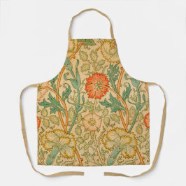 Rosa und Rose von William Morris Schürze