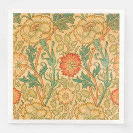 Rosa und Rose von William Morris Serviette