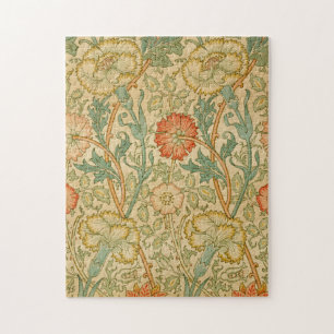 Rosa und Rose von William Morris Vintag Puzzle