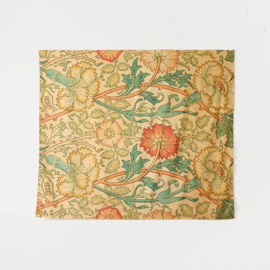 Rosa und Rose von William Morris Wandteppich (Vorderseite (Horizontal))