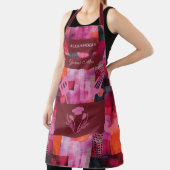 Rosa und Rot Abstrakt - Bold, einfarbige Küche Schürze (InSitu)