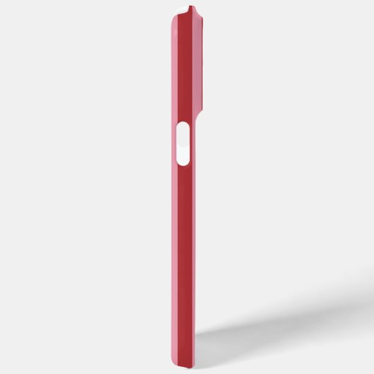 Rosa und Rot | Chic Stripes Monogramm Case-Mate iPhone Hülle (Rückseite / Rechts)