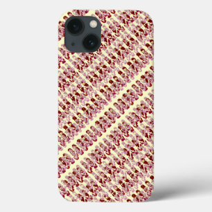 Rosa und Rot Gedreht Flop-Design iPhone 13 Hülle