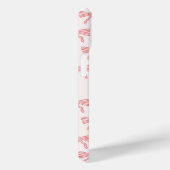 Rosa und rot gestreifte Bogen Coquette Case-Mate iPhone Hülle (Rückseite / Rechts)