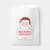 Rosa und Rot | Merry & Bright Geschenktütchen (Vorderseite)