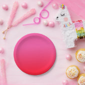 Rosa und Rot Pappteller (Party)