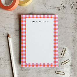 Rosa und Rot Personalisiert Post-it Klebezettel