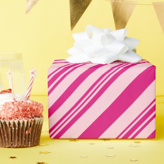 Rosa und rot Rosa Romantische Elegante Valentine Geschenkpapier (Geburtstagsparty)