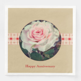 Rosa und Rot Serviette