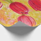 Rosa und Rot-Tulip-Anordnung Geschenkpapier (Ecke)