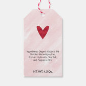 Rosa und Rot 💖 Valentinstag Seife Geschenkanhänger (Rückseite)