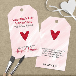 Rosa und Rot 💖 Valentinstag Seife Geschenkanhänger