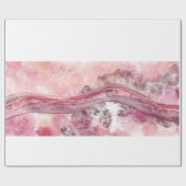 Rosa und rote Alkoholtinte Geschenkpapier (Flach)