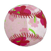 Rosa und rote Blume - Blumen Baseball (Vorderseite)