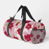 Rosa und rote Blume - Blumen Duffle Bag (Rechte Ecke)