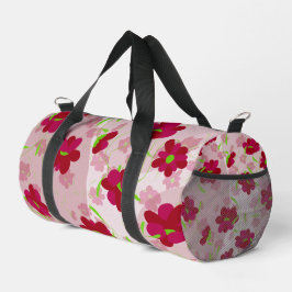 Rosa und rote Blume - Blumen Duffle Bag