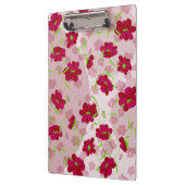 Rosa und rote Blume - Blumen Klemmbrett (Links)