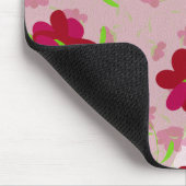 Rosa und rote Blume - Blumen Mousepad (Ecke)