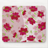 Rosa und rote Blume - Blumen Mousepad (Vorne)