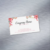 Rosa und rote Blume Magnetische Visitenkarte (Beispiel)