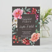 Rosa und rote Blume | Selektive Bewerbung Einladung (Stehend Vorderseite)