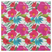 Rosa und rote Blume Stoff (Muster)