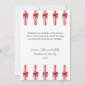 Rosa und Rote Bogen Foto Weihnachten (Rückseite)