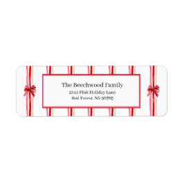 Rosa und rote Bogen - Weihnachtsrückgabe