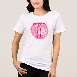 Rosa und Rote Disco T-Shirt