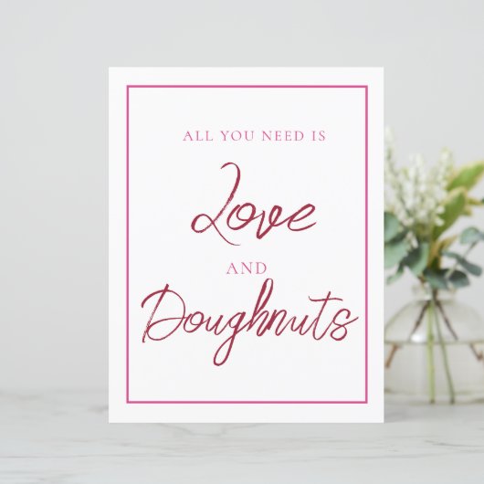 Rosa und Rote Doughnut (Stehend Vorderseite)