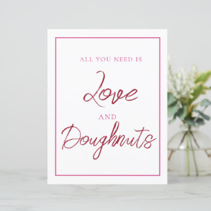 Rosa und Rote Doughnut