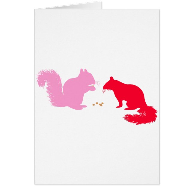 Rosa und rote Eichhörnchen (Vorne)