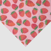 Rosa und Rote Erdbeere Seidenpapier (Ausschnitt)