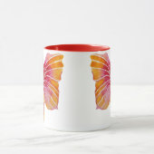 Rosa und Rote Flora Hawaii Hibiskus Tasse (Zentrum)