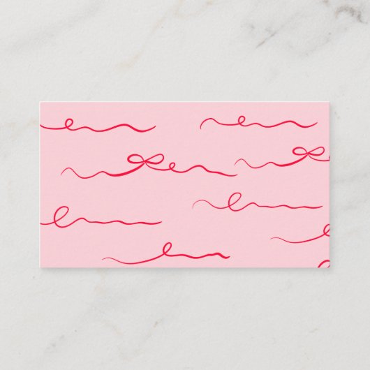 Rosa und rote Hand gezogen, gewellt wie viele Küss Begleitkarte (Rückseite)