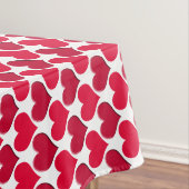 Rosa und rote Herz gekachelt Muster Tischdecke (Beispiel)