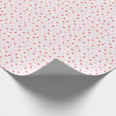 Rosa und rote Herzen Geschenkpapier (Ecke)
