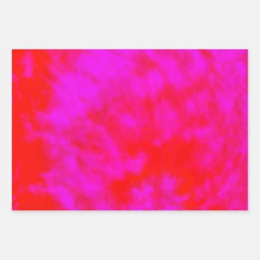 Rosa und rote Krawatte getaucht, Geschenkblätter, Geschenkpapier Set (Vorderseite)