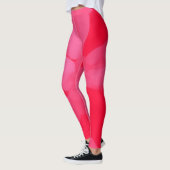 Rosa und rote Krawatte Leggings (Links)