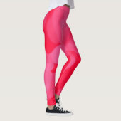 Rosa und rote Krawatte Leggings (Rechts)