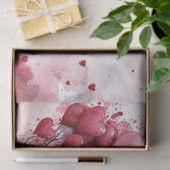 Rosa und Rote Liebe Embrace Herzballonbaum Seidenpapier (Geschenk)