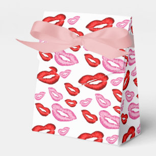 Rosa und rote Lippenstift Geschenkschachtel