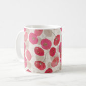 Rosa und Rote Pflaumen Kaffeetasse (Vorderseite Links)