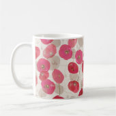Rosa und Rote Pflaumen Kaffeetasse (Links)