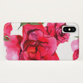 Rosa und Rote Rose Case-Mate iPhone Hülle (Rückseite (Horizontal))