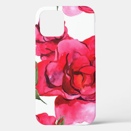 Rosa und Rote Rose Case-Mate iPhone Hülle (Rückseite)