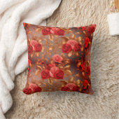 Rosa und Rote Rose Kissen (Decke)