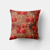 Rosa und Rote Rose Kissen (Rückseite)