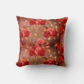 Rosa und Rote Rose Kissen (Vorderseite)